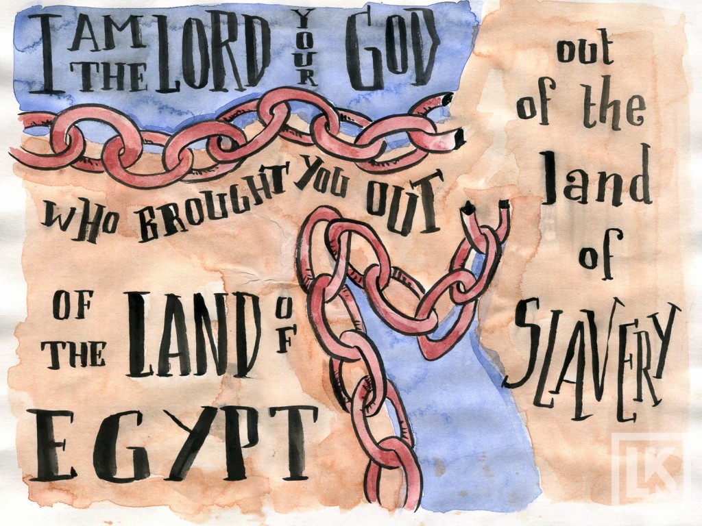 Exodus 20:2 Bible verse art