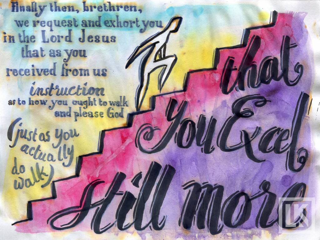 1 Thessalonians 4:1 Bible verse art