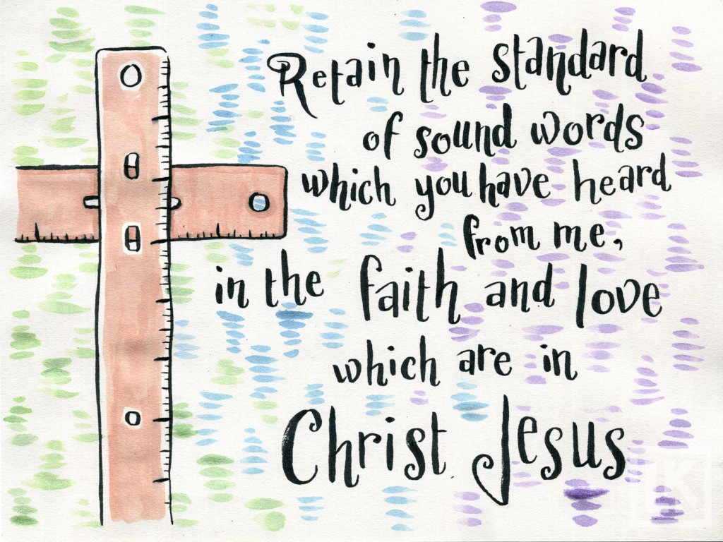 2 Timothy 1:13 Bible verse art