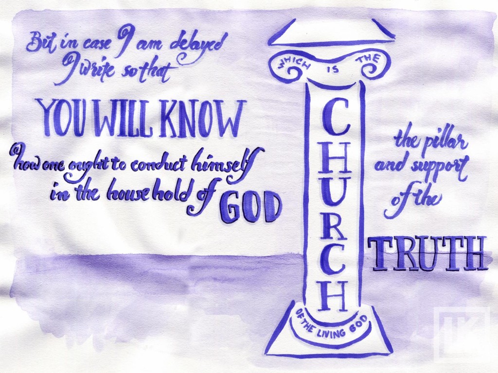 1 Timothy 3:15 Bible verse art