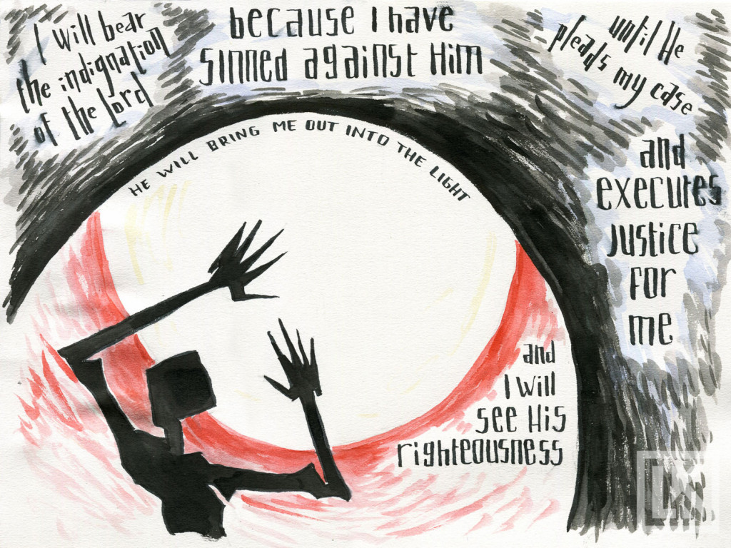 Micah 9:9 Bible verse art