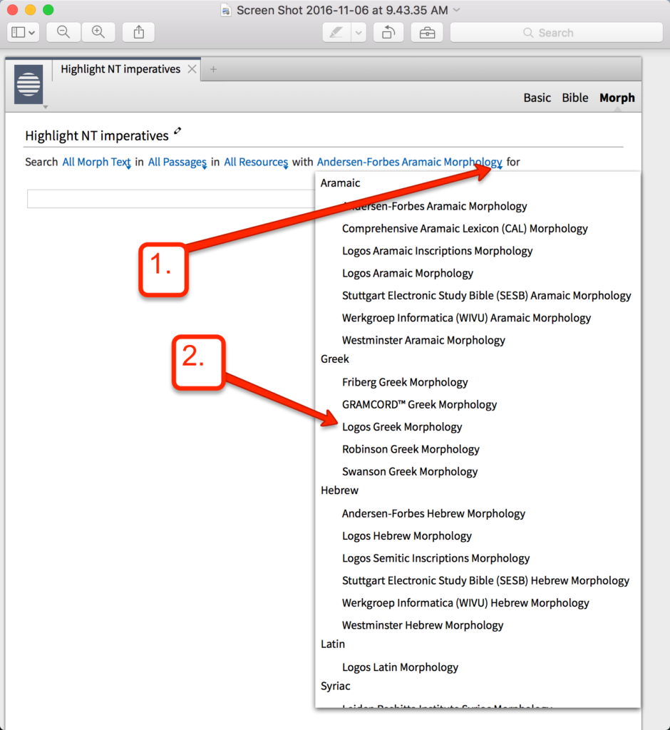 choose-morphology-resource-logos-bible-software