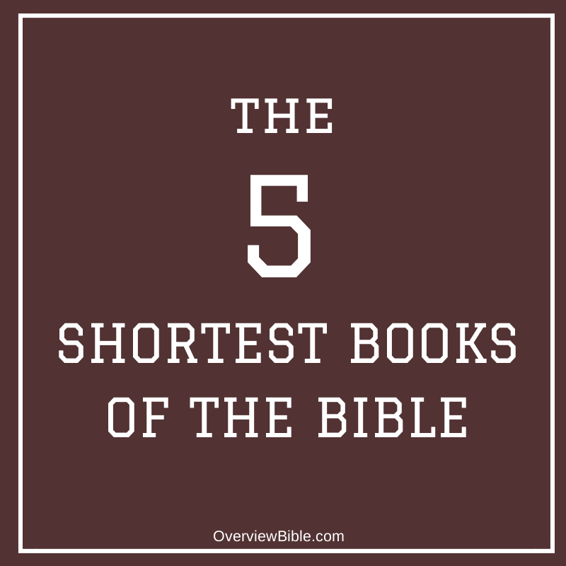 The 5 Shortest Books Of The Bible In Order